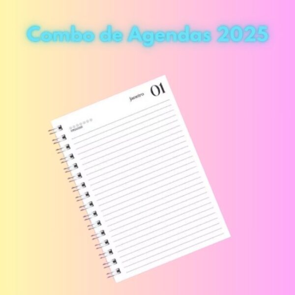 Combo de Agendas Permanentes com e sem Horas - Arquivo Digital