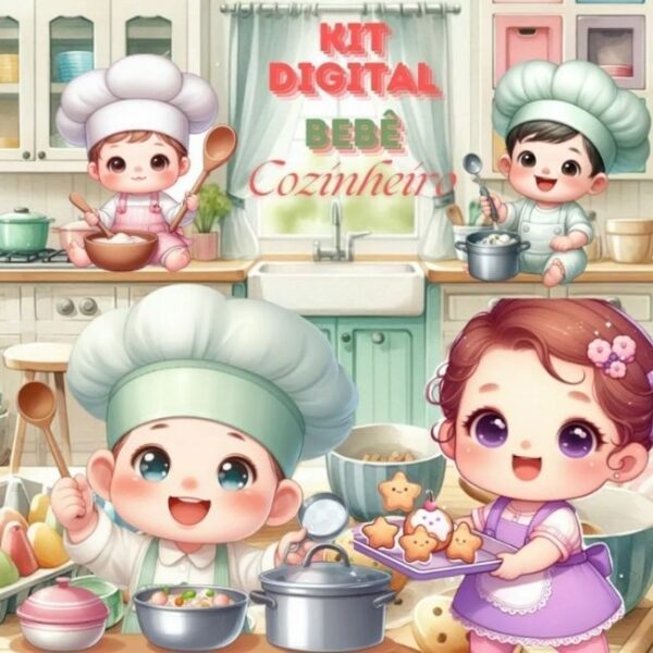 Kit Digital Bebê Cozinheiro