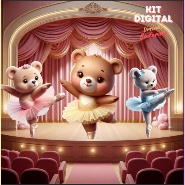 Kit Digital "Ursinha Bailarina