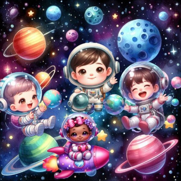 Kit Digital Bebê Astronauta - Image 4